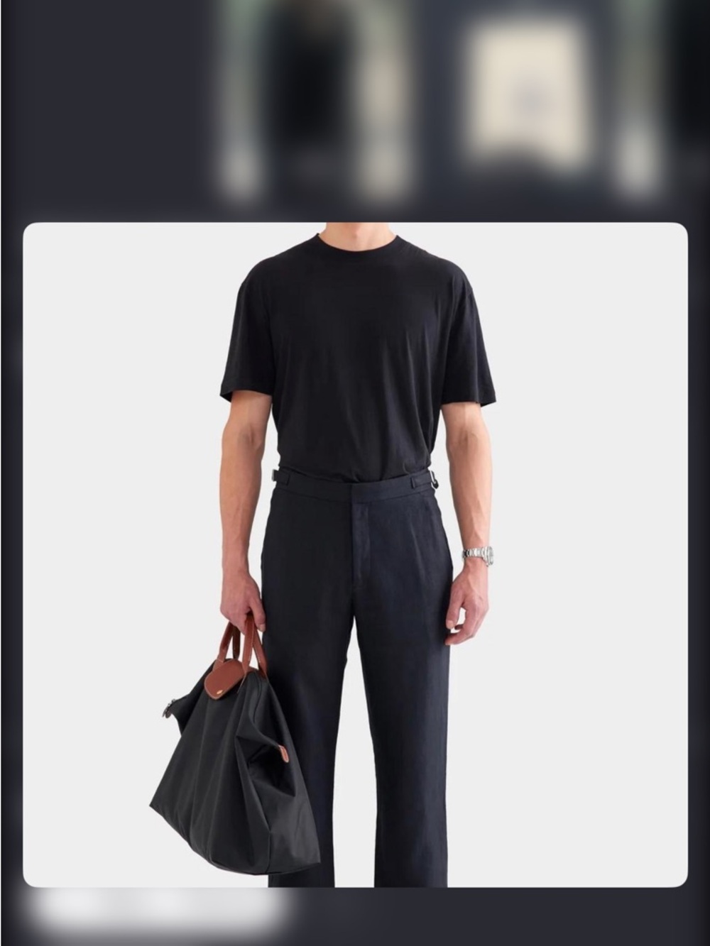 Venroy Black Dress Pants - Straight Leg